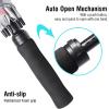 imageG4Free 72 Inch Huge Golf Umbrella UV Protection Auto Open Windproof Umbrella Oversized Extra Large Vented Double Canopy for FamilySilverPink