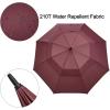 imageG4Free 72 Inch Huge Large Oversize Golf Umbrella Automatic Open Double Canopy Vented Windproof Stick Umbrella 6 Ft Heavy Duty For Outdoor Doorman FamilyBlackWind Red