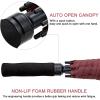 imageG4Free 72 Inch Huge Large Oversize Golf Umbrella Automatic Open Double Canopy Vented Windproof Stick Umbrella 6 Ft Heavy Duty For Outdoor Doorman FamilyBlackWind Red