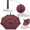 imageG4Free 72 Inch Huge Large Oversize Golf Umbrella Automatic Open Double Canopy Vented Windproof Stick Umbrella 6 Ft Heavy Duty For Outdoor Doorman FamilyBlackWind Red