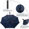 imageG4Free 72 Inch Huge Large Oversize Golf Umbrella Automatic Open Double Canopy Vented Windproof Stick Umbrella 6 Ft Heavy Duty For Outdoor Doorman FamilyBlackNavy Blue