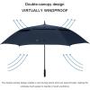 imageG4Free 72 Inch Huge Large Oversize Golf Umbrella Automatic Open Double Canopy Vented Windproof Stick Umbrella 6 Ft Heavy Duty For Outdoor Doorman FamilyBlackNavy Blue