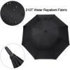 imageG4Free 72 Inch Huge Large Oversize Golf Umbrella Automatic Open Double Canopy Vented Windproof Stick Umbrella 6 Ft Heavy Duty For Outdoor Doorman FamilyBlackBlack