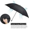 imageG4Free 80 Inch Huge Large Oversize Golf Umbrella Double Canopy Vented Windproof Stick Umbrellas 66 Ft Heavy Duty for Outdoor Doorman FamilyBlack