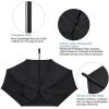 imageG4Free 80 Inch Huge Large Oversize Golf Umbrella Double Canopy Vented Windproof Stick Umbrellas 66 Ft Heavy Duty for Outdoor Doorman FamilyBlack