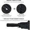 imageG4Free 80 Inch Huge Large Oversize Golf Umbrella Double Canopy Vented Windproof Stick Umbrellas 66 Ft Heavy Duty for Outdoor Doorman FamilyBlack