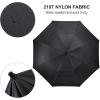 imageG4Free 80 Inch Huge Large Oversize Golf Umbrella Double Canopy Vented Windproof Stick Umbrellas 66 Ft Heavy Duty for Outdoor Doorman FamilyBlack