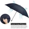 imageG4Free 80 Inch Huge Large Oversize Golf Umbrella Double Canopy Vented Windproof Stick Umbrellas 66 Ft Heavy Duty for Outdoor Doorman FamilyNavy Blue