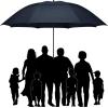 imageG4Free 80 Inch Huge Large Oversize Golf Umbrella Double Canopy Vented Windproof Stick Umbrellas 66 Ft Heavy Duty for Outdoor Doorman FamilyNavy Blue
