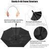 imageG4Free 80 Inch Huge Large Oversize Golf Umbrella Double Canopy Vented Windproof Stick Umbrellas 66 Ft Heavy Duty for Outdoor Doorman FamilySilverBlack