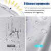 imageG4Free 80 Inch Huge Large Oversize Golf Umbrella Double Canopy Vented Windproof Stick Umbrellas 66 Ft Heavy Duty for Outdoor Doorman FamilySilverBlue