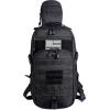 imageG4Free EDC Bag Tactical Sling Bag Backpack Molle Chest Shoulder Assault Pack Rectangular Outdoor DaypackBlack