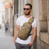 imageG4Free EDC Bag Tactical Sling Bag Backpack Molle Chest Shoulder Assault Pack Rectangular Outdoor DaypackKhaki