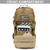 imageG4Free EDC Bag Tactical Sling Bag Backpack Molle Chest Shoulder Assault Pack Rectangular Outdoor DaypackKhaki