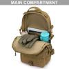 imageG4Free EDC Bag Tactical Sling Bag Backpack Molle Chest Shoulder Assault Pack Rectangular Outdoor DaypackKhaki