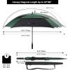 imageG4Free Extra Large Golf Umbrella 6268 inch Square Vented Windproof Auto Open Double Canopy Oversized Stick UmbrellaBlackDark Green