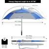 imageG4Free Extra Large Golf Umbrella 6268 inch Square Vented Windproof Auto Open Double Canopy Oversized Stick UmbrellaBlueGrey