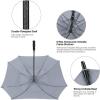 imageG4Free Extra Large Golf Umbrella 6268 inch Square Vented Windproof Auto Open Double Canopy Oversized Stick UmbrellaGrey
