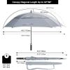 imageG4Free Extra Large Golf Umbrella 6268 inch Square Vented Windproof Auto Open Double Canopy Oversized Stick UmbrellaGrey