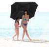 imageG4Free Extra Large Golf Umbrella 6268 inch Square Vented Windproof Auto Open Double Canopy Oversized Stick UmbrellaUV Silver