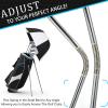 imageG4Free Golf Bag Umbrella for Club Protection Flex UmbrellaBlackWhite