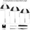 imageG4Free Golf Bag Umbrella for Club Protection Flex UmbrellaBlackWhite