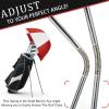 imageG4Free Golf Bag Umbrella for Club Protection Flex UmbrellaRedWhite