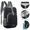 imageG4Free Mini 10L Hiking Daypack Small Hiking Backpack Cycling Compact Shoulder Backpack Outdoor for Men WomenBlack