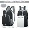 imageG4Free Mini 10L Hiking Daypack Small Hiking Backpack Cycling Compact Shoulder Backpack Outdoor for Men WomenBlack