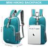 imageG4Free Mini 10L Hiking Daypack Small Hiking Backpack Cycling Compact Shoulder Backpack Outdoor for Men WomenBlue  Peacock Blue