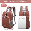 imageG4Free Mini 10L Hiking Daypack Small Hiking Backpack Cycling Compact Shoulder Backpack Outdoor for Men WomenBrick Red