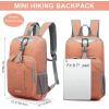 imageG4Free Mini 10L Hiking Daypack Small Hiking Backpack Cycling Compact Shoulder Backpack Outdoor for Men WomenLight Orange