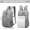 imageG4Free Mini 10L Hiking Daypack Small Hiking Backpack Cycling Compact Shoulder Backpack Outdoor for Men WomenLightgrey