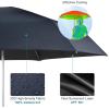imageG4Free Mini Travel Folding Umbrella for Purse Compact UPF 50 UV Protection Sun ampamp Rain Small Umbrella Lightweight Portable Parasol Fits in Pocket Wallet for Women MenNavy Blue