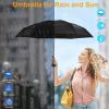 imageG4Free Mini Travel Folding Umbrella for Purse Compact UPF 50 UV Protection Sun ampamp Rain Small Umbrella Lightweight Portable Parasol Fits in Pocket Wallet for Women MenBlack