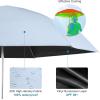 imageG4Free Mini Travel Folding Umbrella for Purse Compact UPF 50 UV Protection Sun ampamp Rain Small Umbrella Lightweight Portable Parasol Fits in Pocket Wallet for Women MenLight Blue