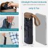 imageG4Free Mini Travel Folding Umbrella for Purse Compact UPF 50 UV Protection Sun ampamp Rain Small Umbrella Lightweight Portable Parasol Fits in Pocket Wallet for Women MenNavy Blue