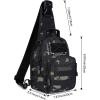 imageG4Free Outdoor Tactical Bag Backpack Military Sport Bag Pack Sling Shoulder Backpack Tactical Bag for Every Day CarryBlack Cp