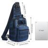 imageG4Free Outdoor Tactical Bag Backpack Military Sport Bag Pack Sling Shoulder Backpack Tactical Bag for Every Day CarryDark Blue