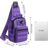 imageG4Free Outdoor Tactical Bag Backpack Military Sport Bag Pack Sling Shoulder Backpack Tactical Bag for Every Day CarryDark Purple