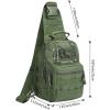 imageG4Free Outdoor Tactical Bag Backpack Military Sport Bag Pack Sling Shoulder Backpack Tactical Bag for Every Day CarryNew Army Green