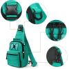 imageG4Free Outdoor Tactical Bag Backpack Military Sport Bag Pack Sling Shoulder Backpack Tactical Bag for Every Day CarryPeacock Green