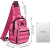 imageG4Free Outdoor Tactical Bag Backpack Military Sport Bag Pack Sling Shoulder Backpack Tactical Bag for Every Day CarryRose Red