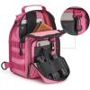imageG4Free Outdoor Tactical Bag Backpack Military Sport Bag Pack Sling Shoulder Backpack Tactical Bag for Every Day CarryRose Red