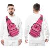 imageG4Free Outdoor Tactical Bag Backpack Military Sport Bag Pack Sling Shoulder Backpack Tactical Bag for Every Day CarryRose Red