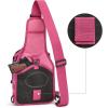 imageG4Free Outdoor Tactical Bag Backpack Military Sport Bag Pack Sling Shoulder Backpack Tactical Bag for Every Day CarryRose Red