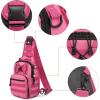 imageG4Free Outdoor Tactical Bag Backpack Military Sport Bag Pack Sling Shoulder Backpack Tactical Bag for Every Day CarryRose Red
