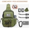imageG4Free Tactical Backpack Military Sling Shoulder Bag Molle Pack for Every Day CarryGreenGreen