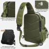 imageG4Free Tactical Backpack Military Sling Shoulder Bag Molle Pack for Every Day CarryGreenGreen