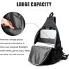 imageG4Free Tactical EDC Sling Backpack Military Rover Shoulder Sling Bag Pack with Pistol Holster for Concealed CarryBlack
